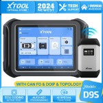 XTOOL D9 D9S Full System Car Diagnostic Tool Bi-Directional Control ECU Coding 42+ Resets Key Programming DOIP CANFD Topology